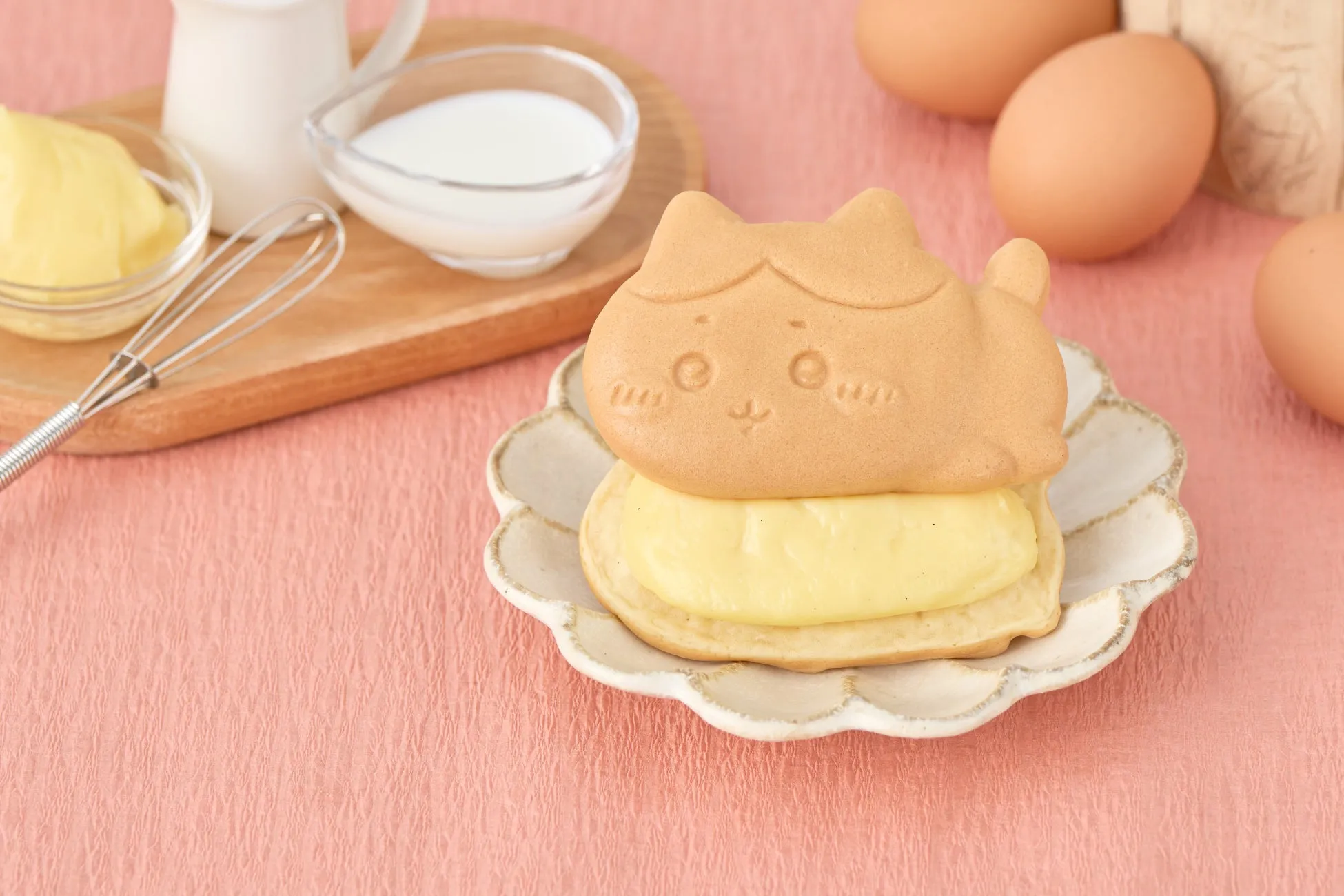 ハチワレ（クリーム）ちいかわ焼き定番メニュー