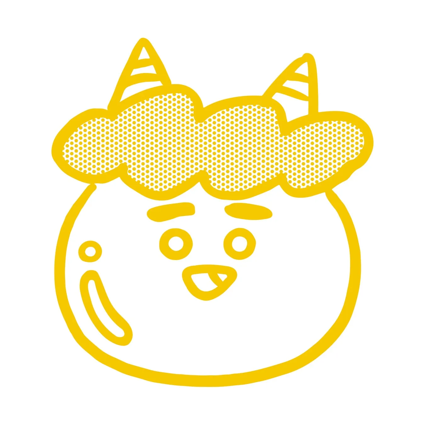 ONICHAコーン茶のキャラクターイラスト
