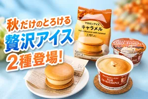 セブンプレミアム秋限定！濃厚キャラメルアイス2種が登場