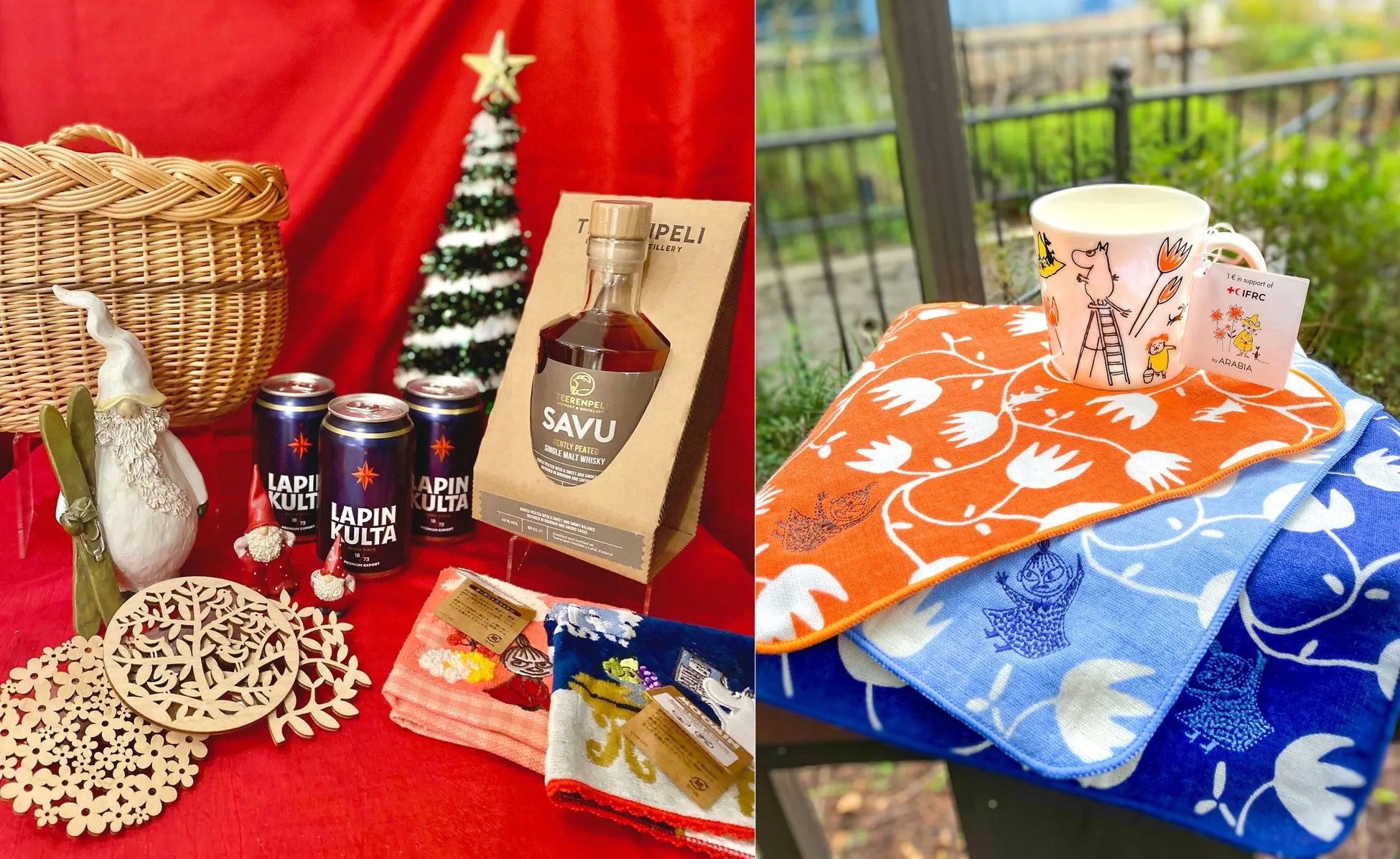 クリスマス商品と北欧雑貨