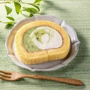 ロールケーキのスライス