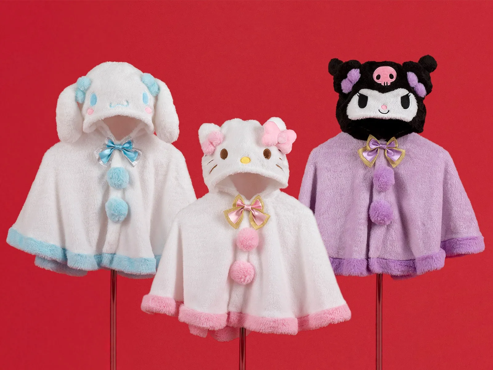 ハーモニーランド限定のキャラクターケープ3種類