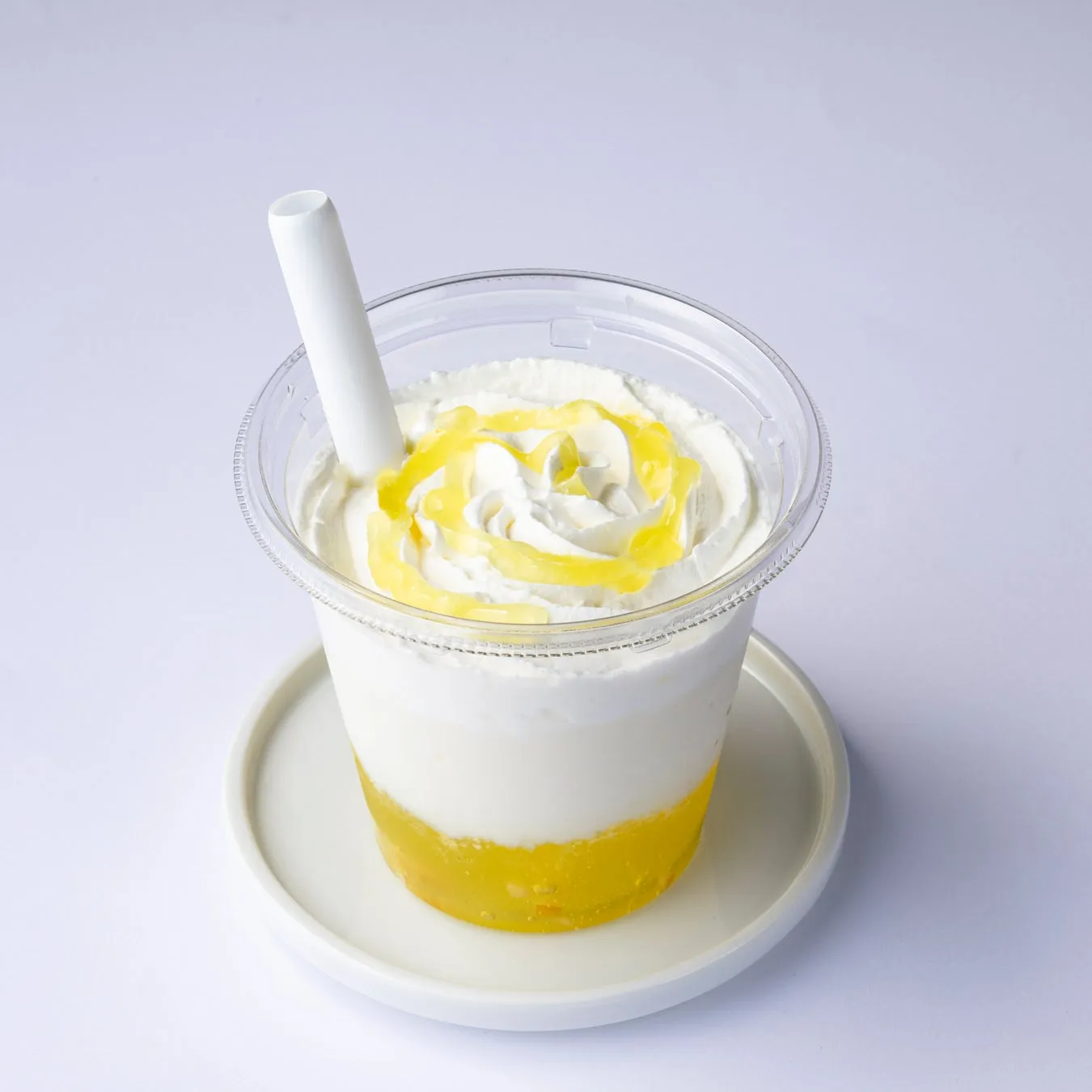 広島フェアのクリームトッピングドリンク
