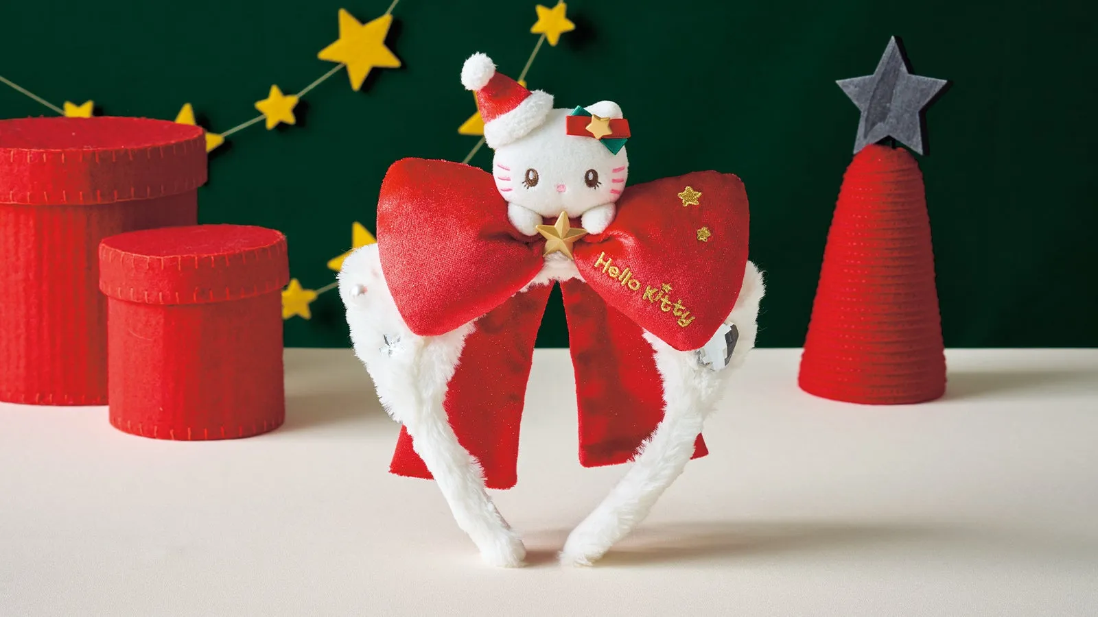クリスマスのキャラクターヘアバンド
