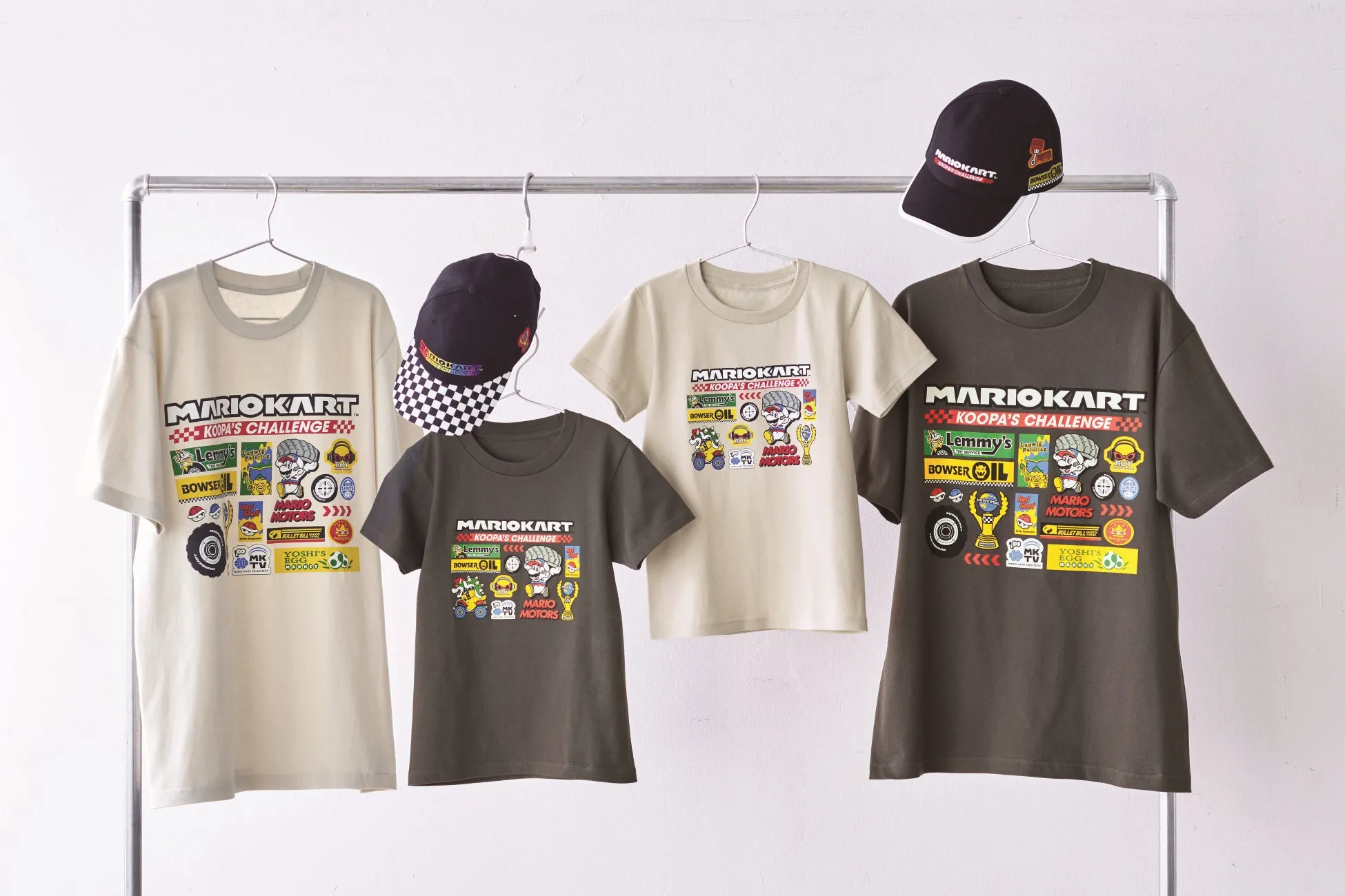 マリオカートのTシャツとキャップセット