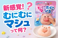 むにむに触感とふわふわ食感を楽しめる新感覚お菓子「むにむにマシュ」セブン‐イレブンで先行発売