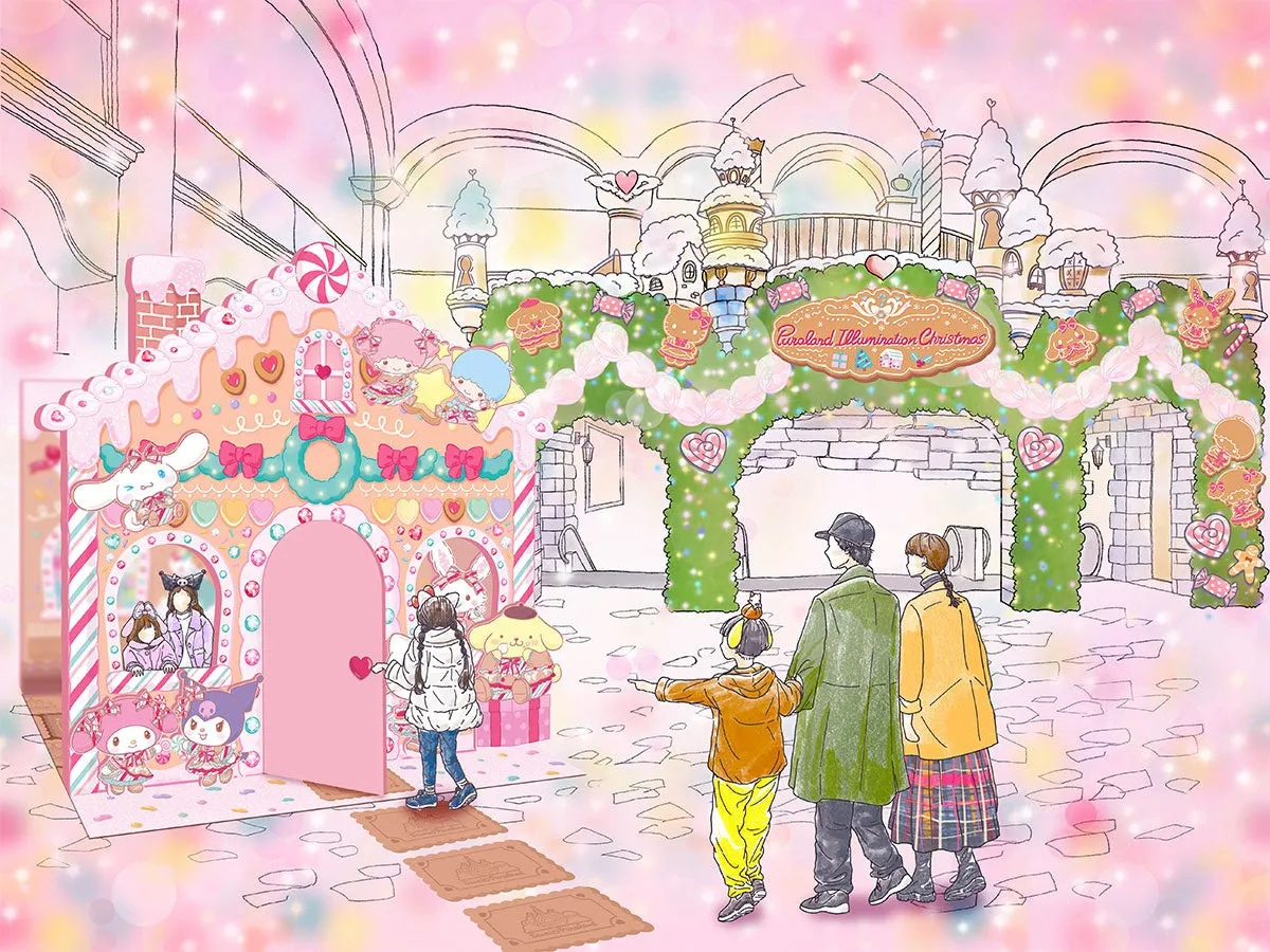 Puroland Illumination Christmasイベントのカラフルなクリスマスの装飾