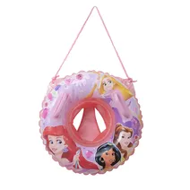 ディズニープリンセスの足入れうきわ50cm、プールや海水浴の水遊びに