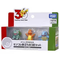 ポケモン30周年記念 モンコレ 旅立ちの3匹セット カントー地方