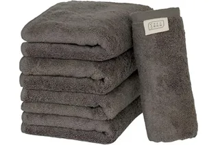 タオル研究所 [ボリュームリッチ] #003 フェイスタオル チャコールグレー 