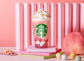 スタバ春の本命きた！華やか白桃×桜フラペが神ビジュ