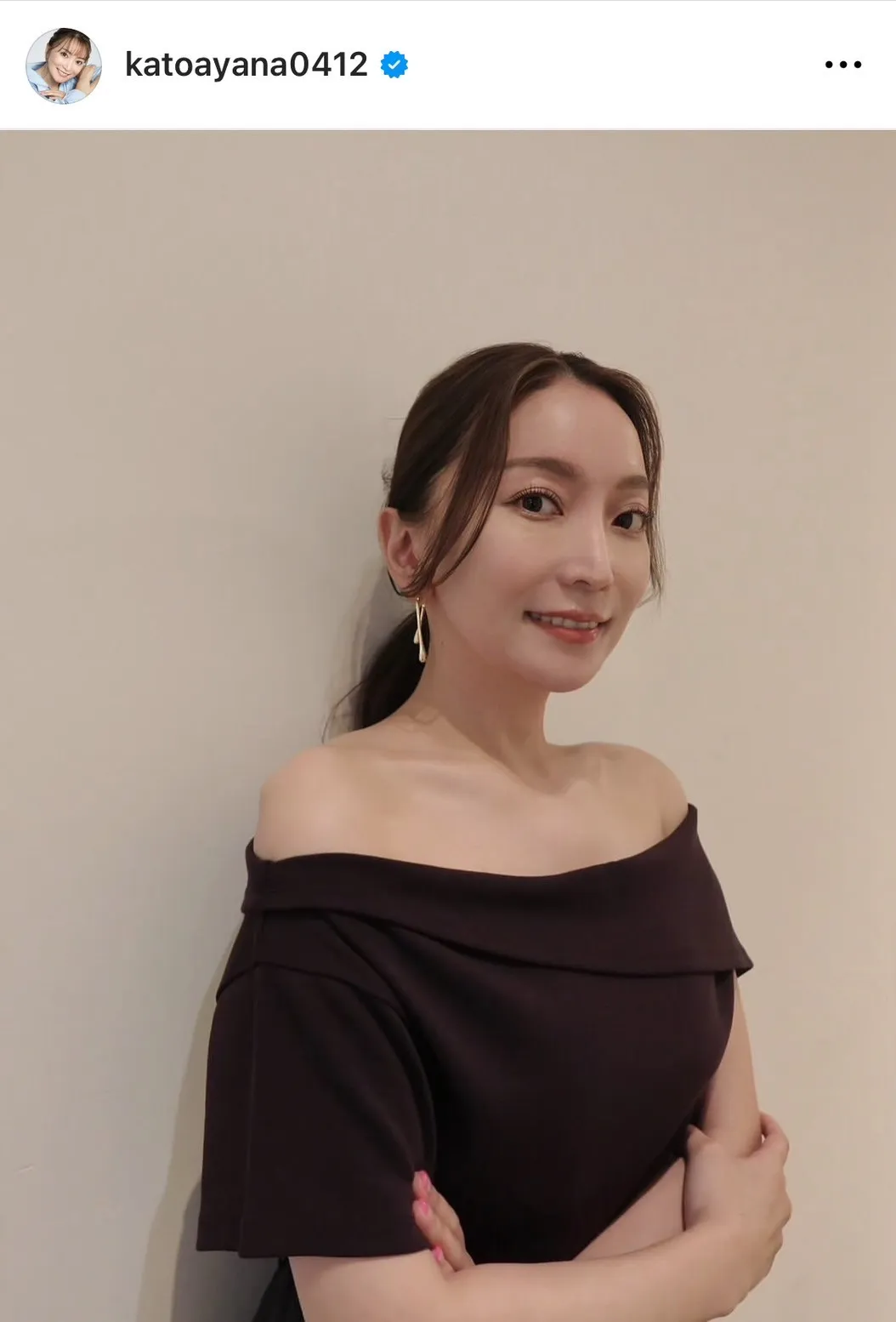 加藤綾菜、6キロの減量に成功「肩も顎もスッキリ」「とても綺麗になられましたね」
