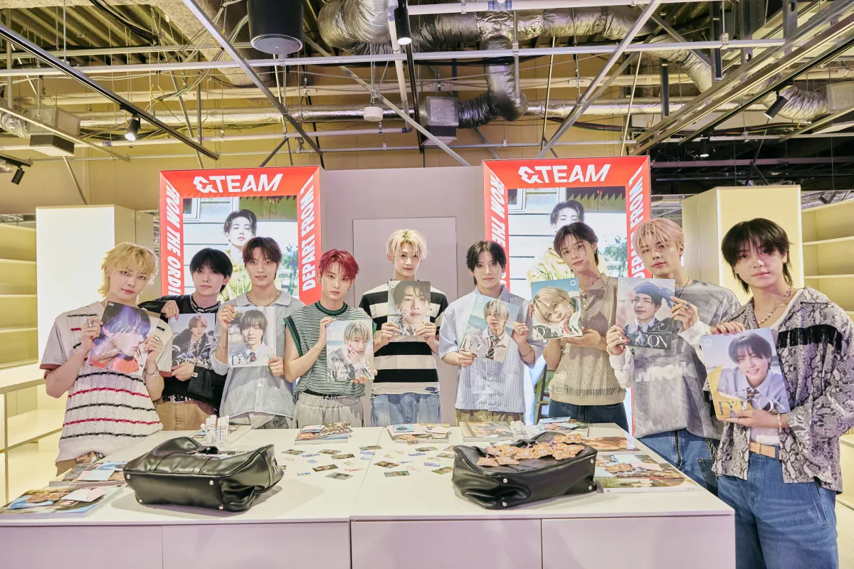 &TEAM、世界初のK-POP総合デパートをお忍び訪問　LUNEに直筆メッセージも