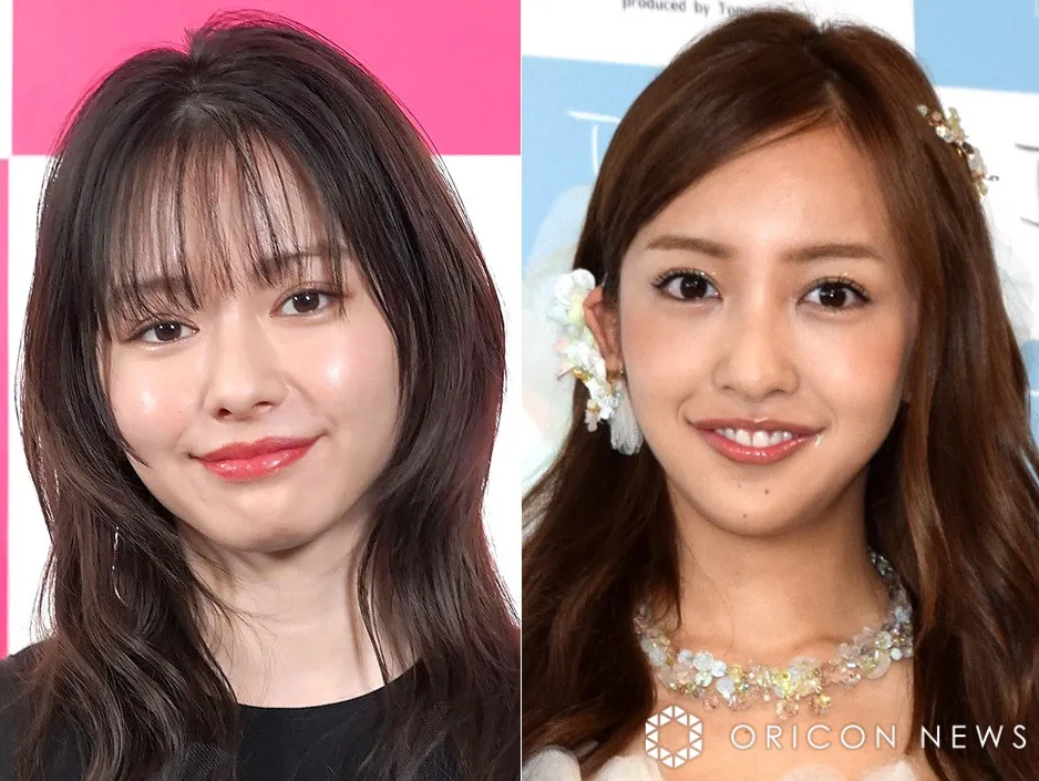 山本舞香＆板野友美、「桃＆エビフライ」のかぶりもので“仲良し”2ショット「ツーショえぐすぎ」「可愛すぎるwwww」