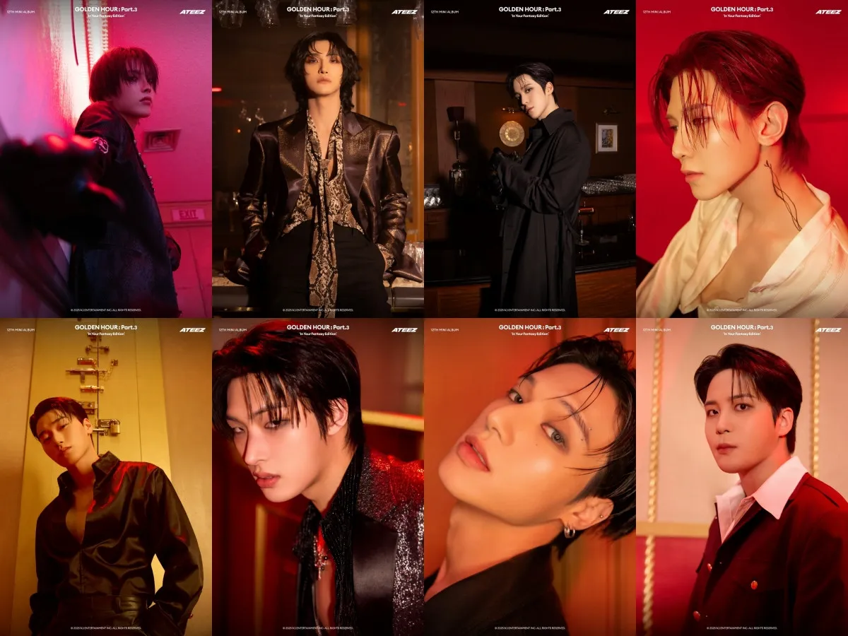 ATEEZ、“全員センター級”魅惑的なビジュアル発揮　12thミニアルバム全コンセプトフォト公開