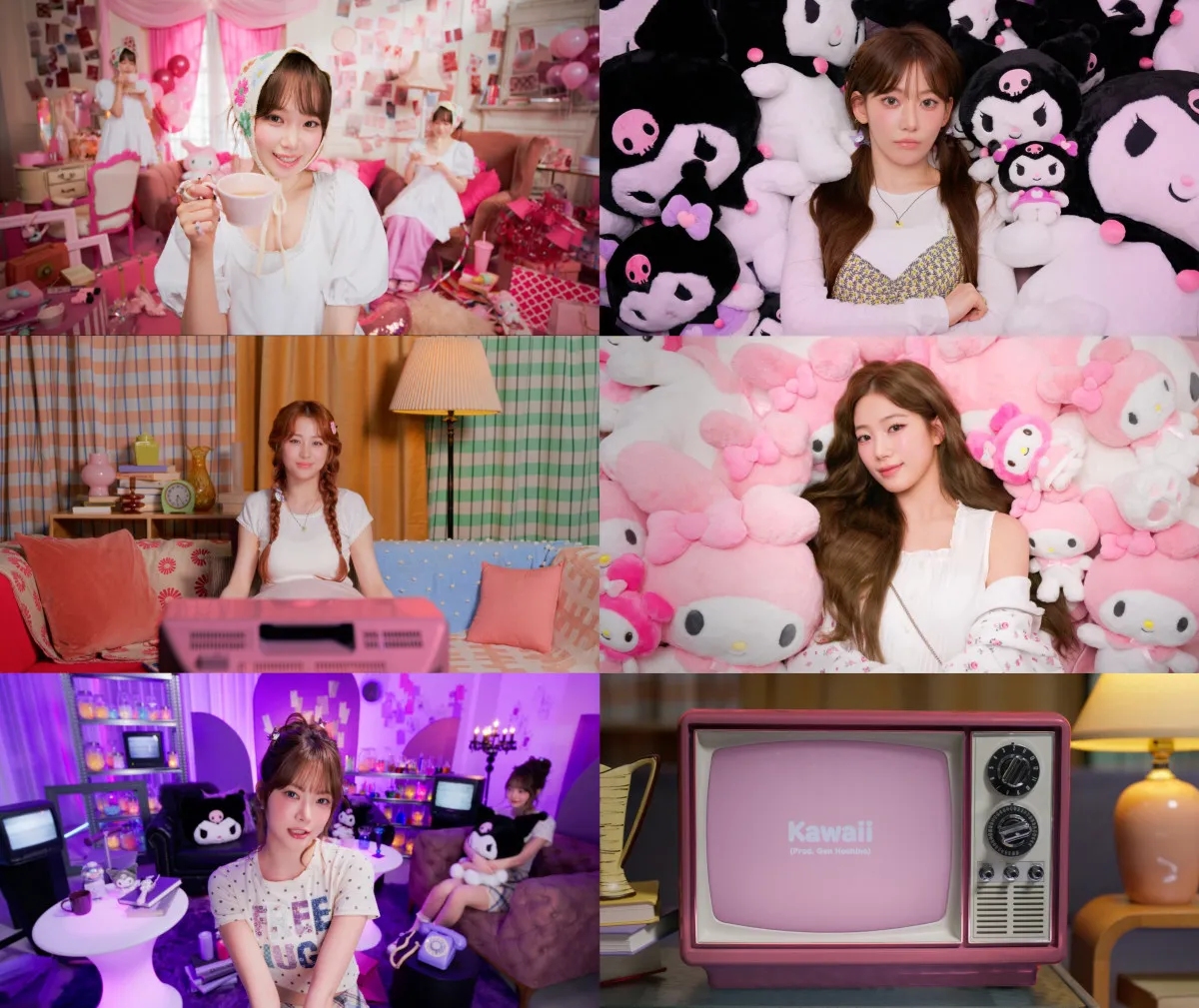 LE SSERAFIM、星野源プロデュース曲「Kawaii (Prod. Gen Hoshino)」MV公開　マイメロ＆クロミも登場