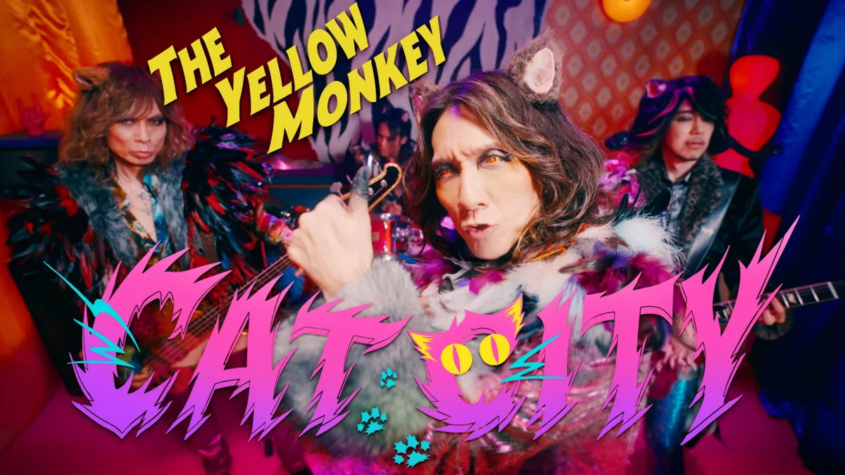 THE YELLOW MONKEY、新曲「CAT CITY」MVで猫になりきって登場!こだわりの“猫耳”にも注目