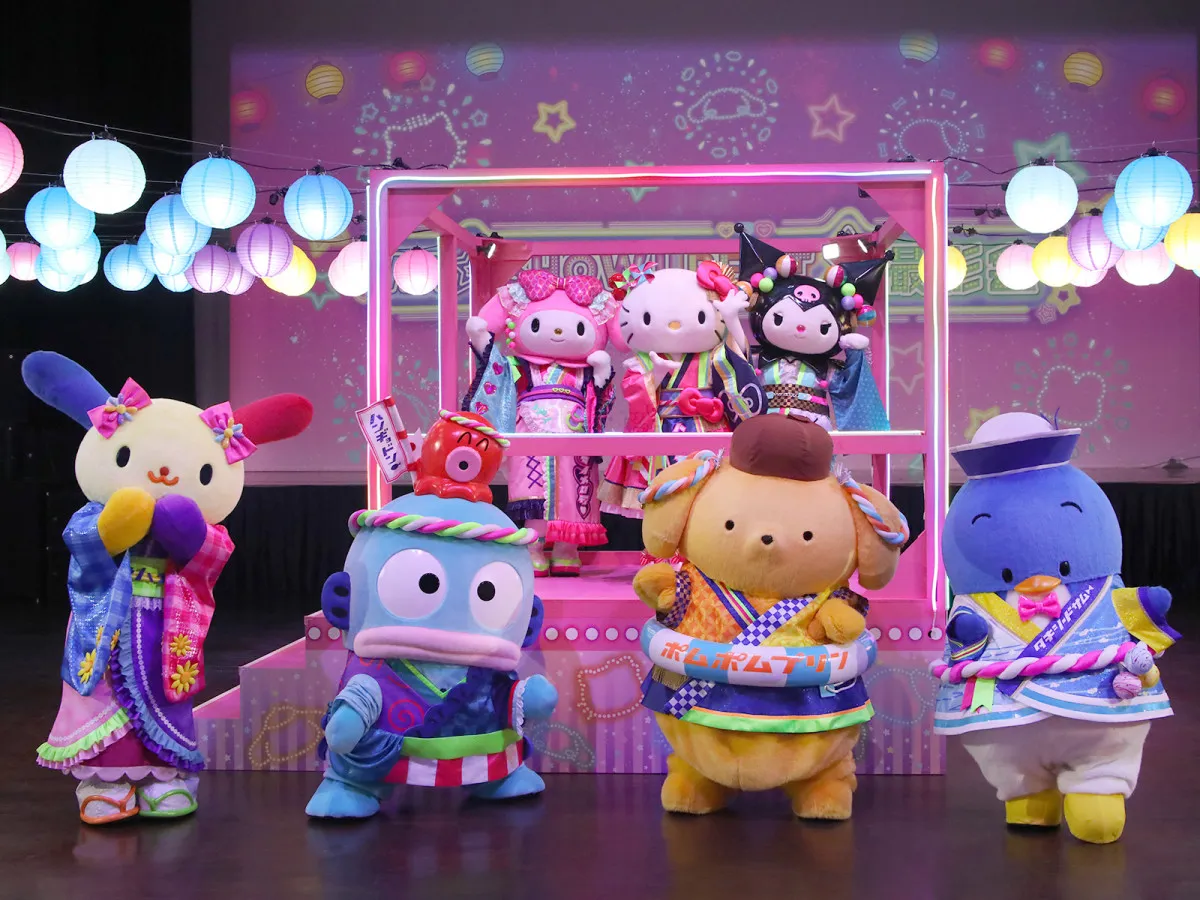 サンリオピューロランド「ピューロランドネオナツマツリII」、キャラクターと一緒に盆踊りほかイベント詳細【写真多数】