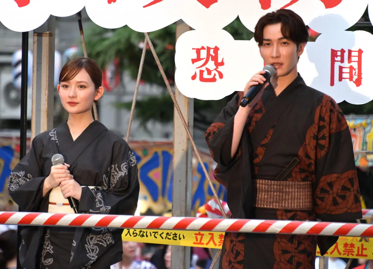 Snow Man渡辺翔太&畑芽育、盆踊り大会にサプライズ登場 会場騒然で虹も出現「シーンとなるのが心配だった(笑)」