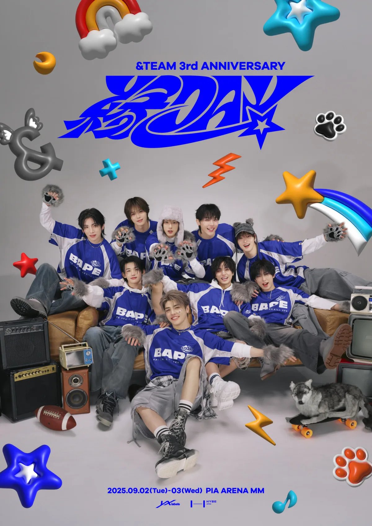 &TEAM、結成3周年記念イベント『縁 DAY』開催決定　オオカミ衣装のビジュアル公開
