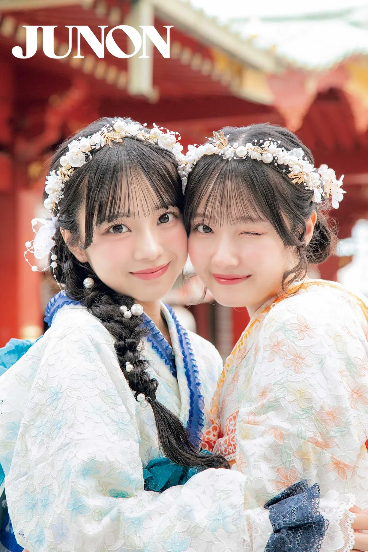 CUTIE STREET川本笑瑠＆増田彩乃、メンカラ浴衣で神田明神へ　神社にまつわる不思議な思い出告白
