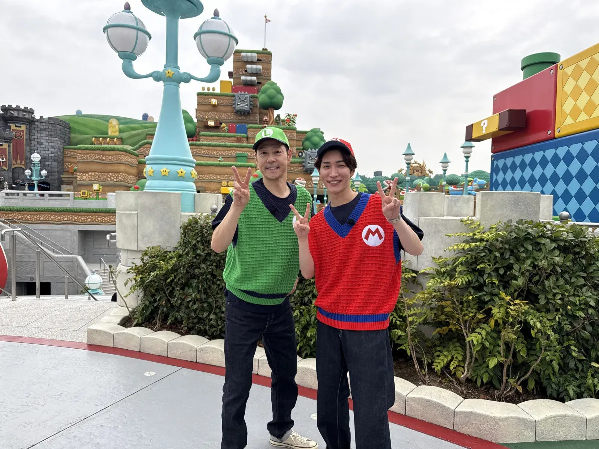 東野幸治&渡辺翔太、『この世界は1ダフル』“初ロケ”USJで大はしゃぎ