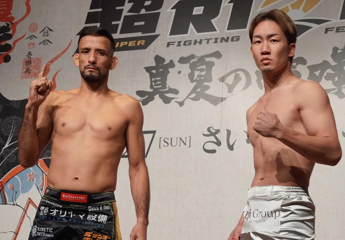 【RIZIN】朝倉未来「よっしゃ！準備万端です！」クレベル「絶対に勝ちます！」決戦前日にバチバチにらみ合い