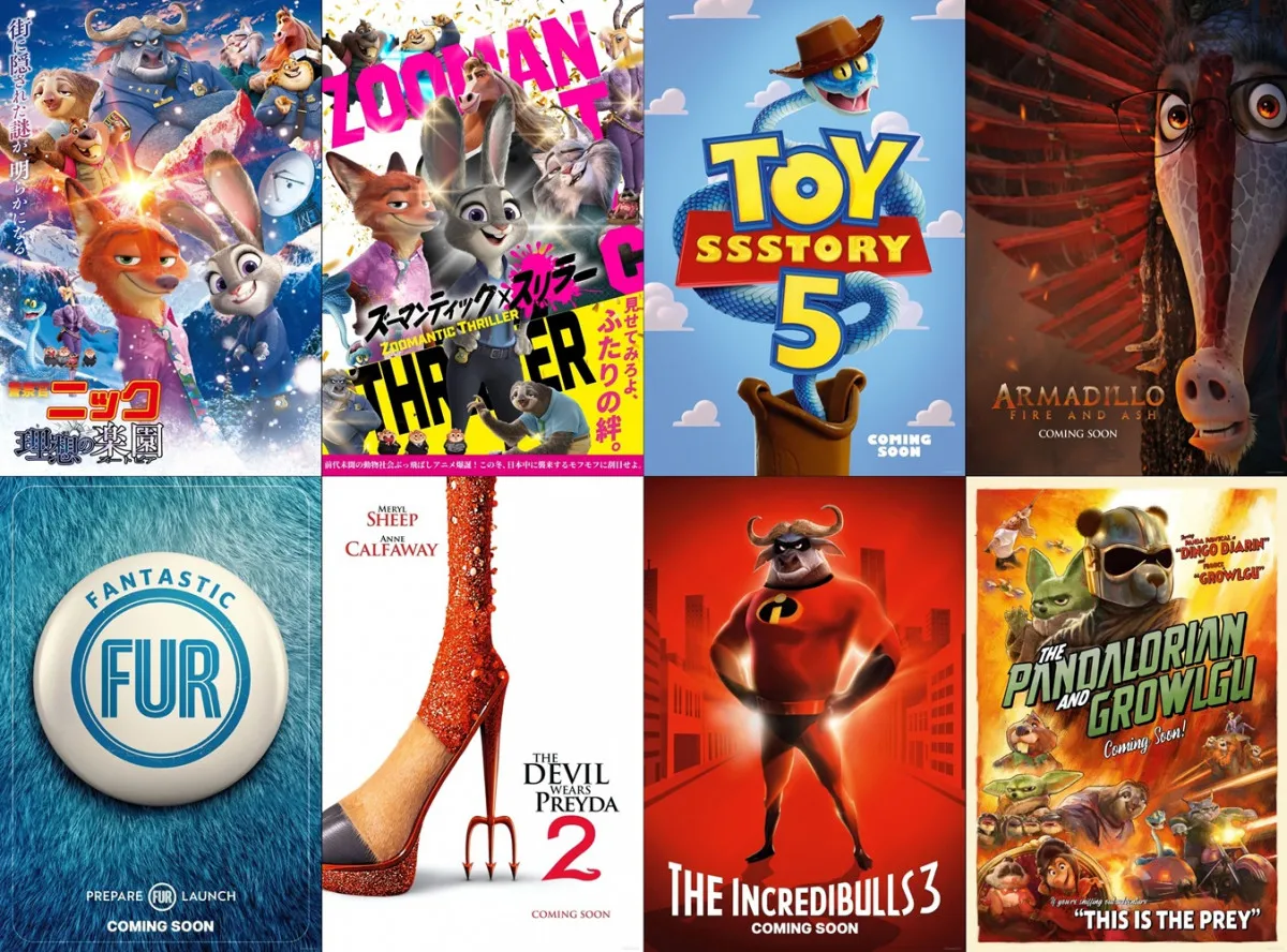 TOHOシネマズがズートピア化　『名探偵コナン』や『トイ・ストーリー』などのパロディも