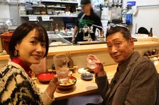 72歳・三田村邦彦、35歳の元ミス関学と2ショットで昼からはしご酒　場所は堺　鮮魚・老舗中華・角打ち・焼き鳥