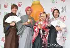 EXIT×エルフ、和装姿でSHIBUYA 109に登場　はるはドライ目