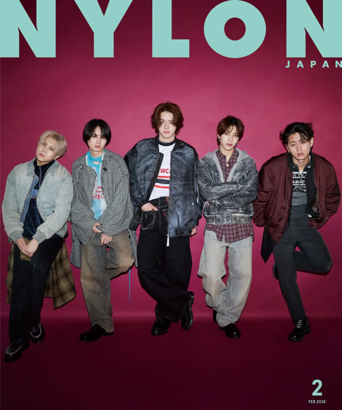 KEY TO LIT、『NYLON JAPAN』でファッション誌初表紙＆12ページ特集　“SOFT PUNK”テーマに存在感放つ