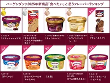 2025年発売 ハーゲンダッツ フレーバー総選挙　“濃密ガナッシュ”を使ったチョコアイスが1位に