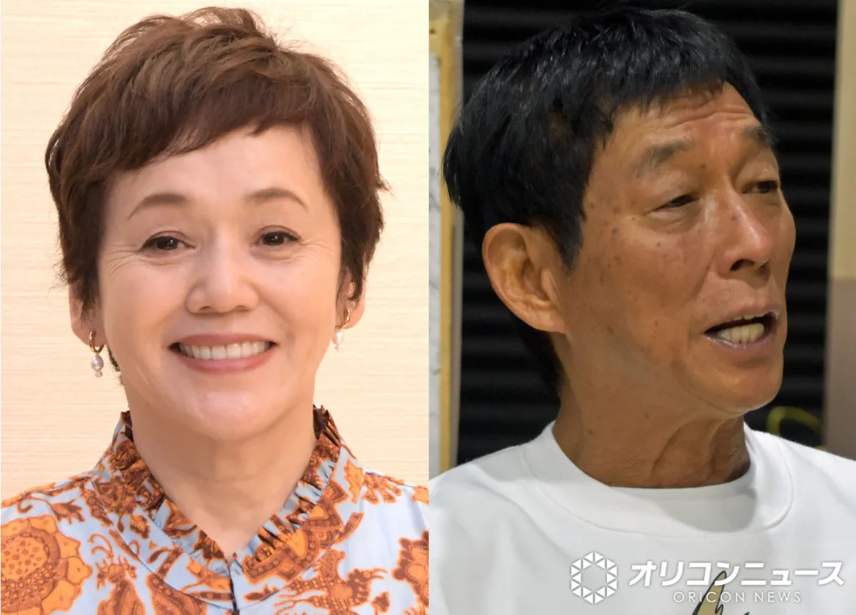 大竹しのぶ、長男・二千翔さん結婚式を再現した“家族5ショット”に感動「着ているものもそっくり」　“さんまのモノマネ”ほいけんたらの粋な祝福にほっこり