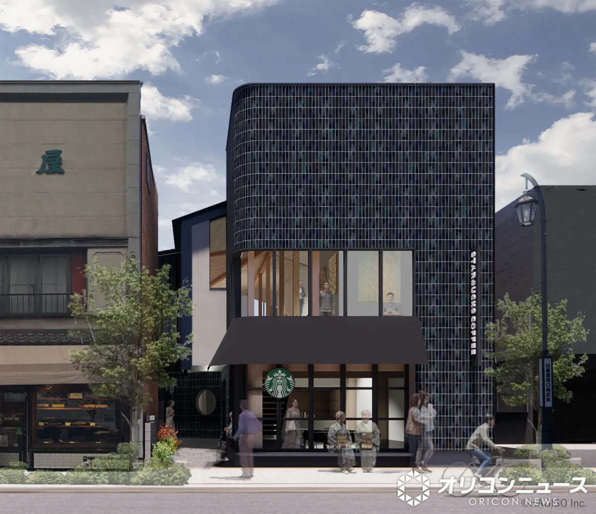 【スタバ】2階建ての木造建築、東京・谷中にオープン　アートギャラリー備えた「スターバックス カフェ & アートギャラリー 谷中御殿坂」