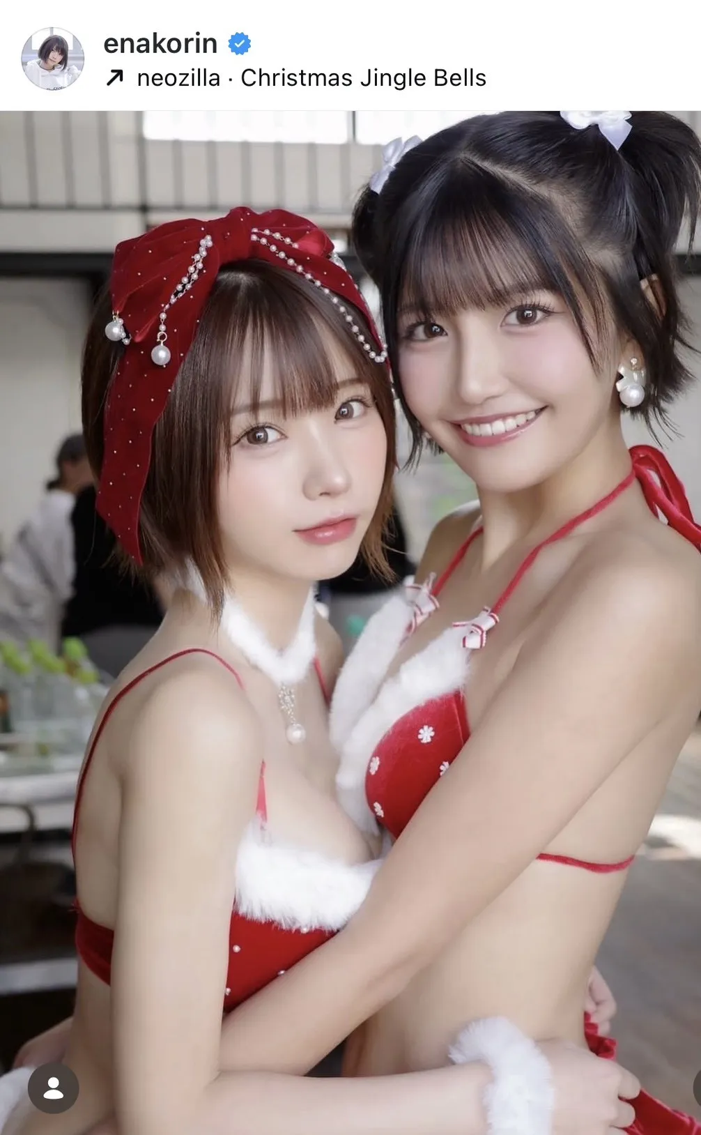 えなこ、グラビア界の新星との“密着ショット”にファン悶絶「挟まれたい」「ひいいい！」