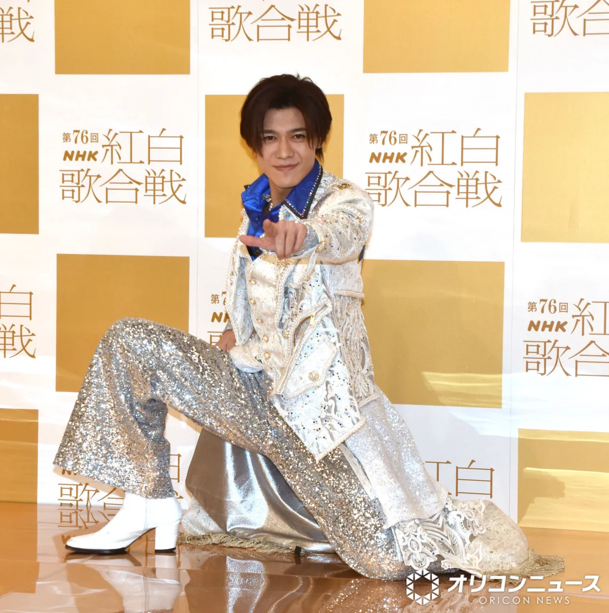 【紅白リハ】新浜レオン、“膝スラ”で猛アピール　三山ひろし伝授のけん玉のコツも“膝”「僕は使えるほう」