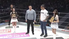【RIZIN】“レジェンド”ミルコ・クロコップとアントニオ・ホドリゴ・ノゲイラがリング上からあいさつ