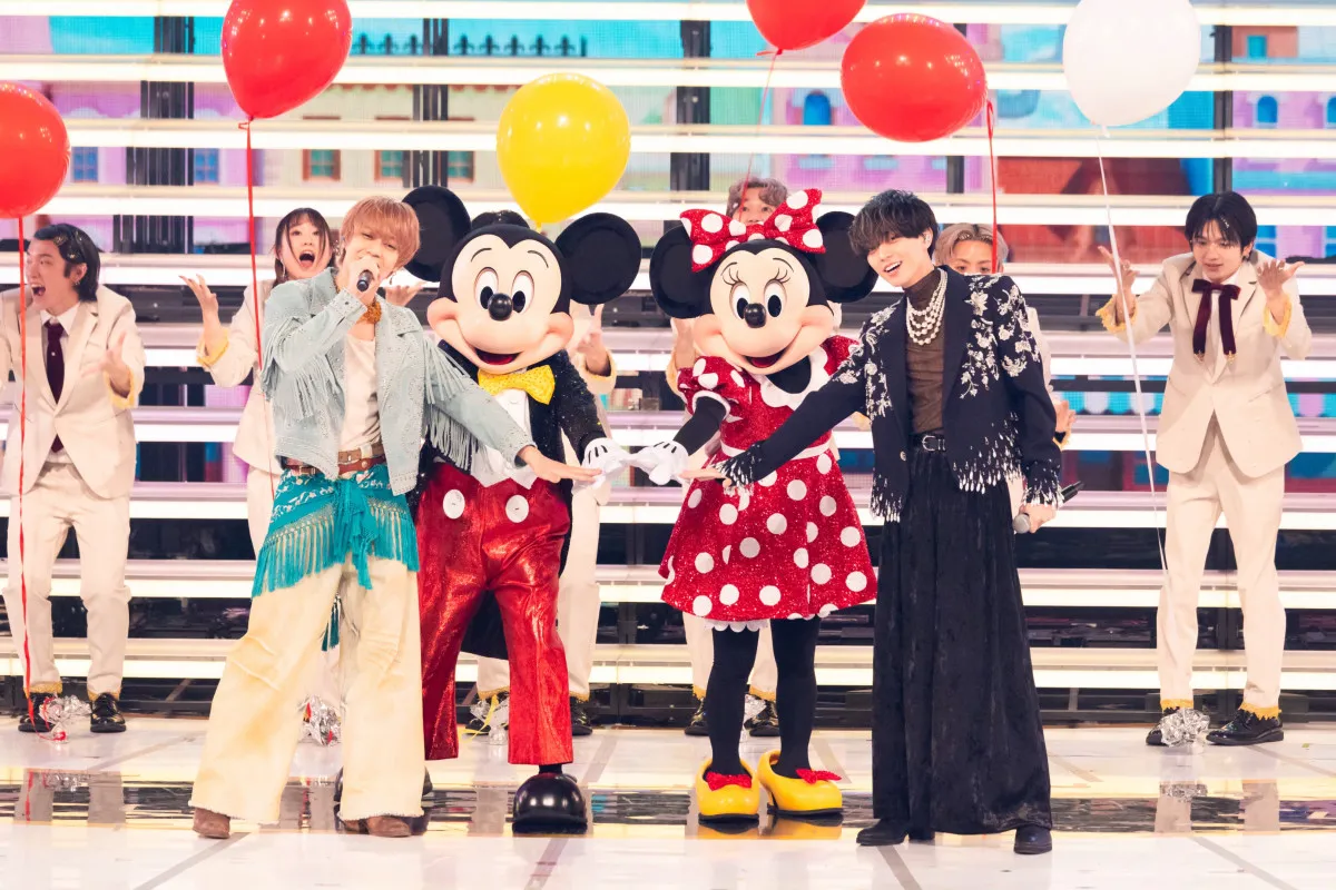【紅白】King ＆ Prince、3年ぶり出場　ミッキー＆ミニーとハートフルな演出に