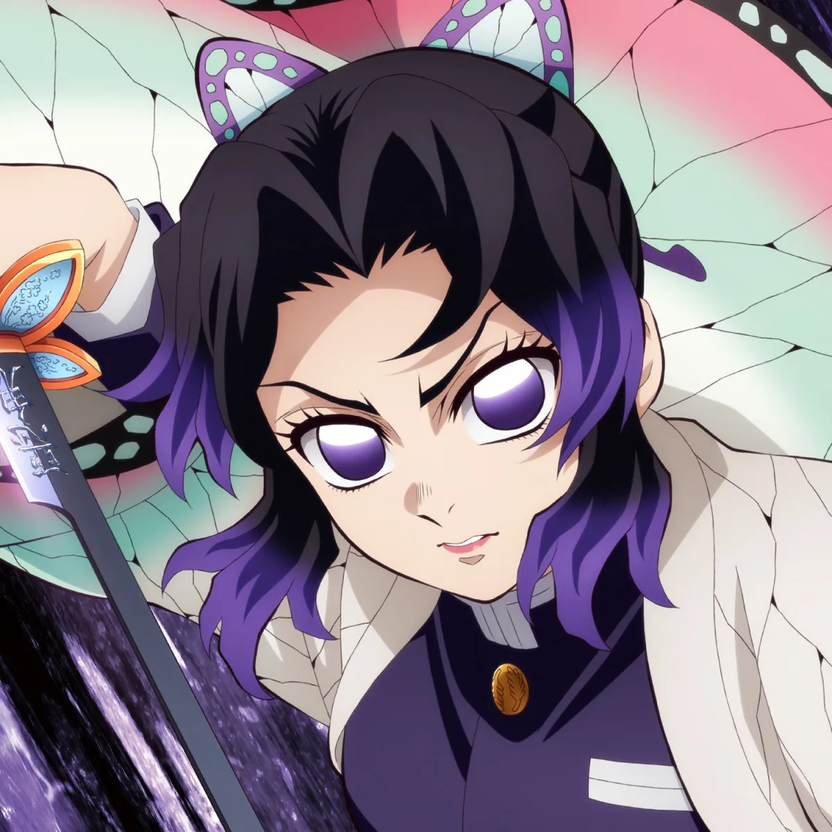 『鬼滅の刃』美しい…馬耳姿の胡蝶しのぶ　ufotable描き下ろし公式絵