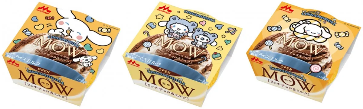 「MOW（モウ）」が“初めて”サンリオとコラボ　シナモロール＆マイメロディのパッケージで登場