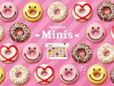 今年はルビーチョコ入りのピンクのスマイルドーナツが仲間入り　クリスピー・クリーム・ドーナツの『バレンタイン ミニ ボックス』