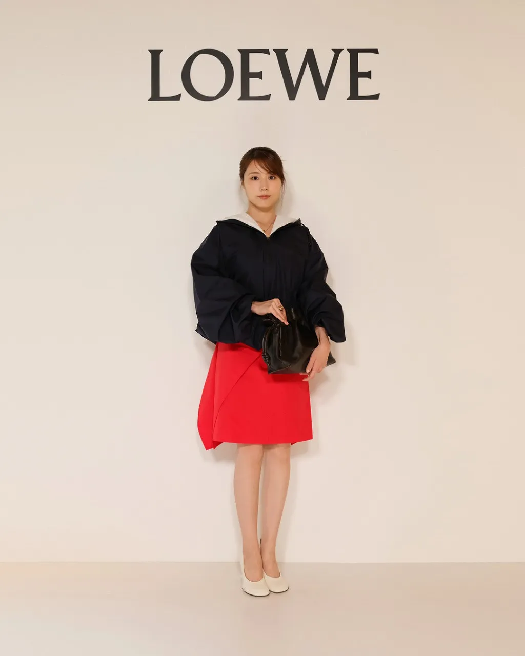 有村架純、銀座で新年の抱負＆あざやか美脚　「ロエベ」日本最大旗艦店オープン記念フォトコール