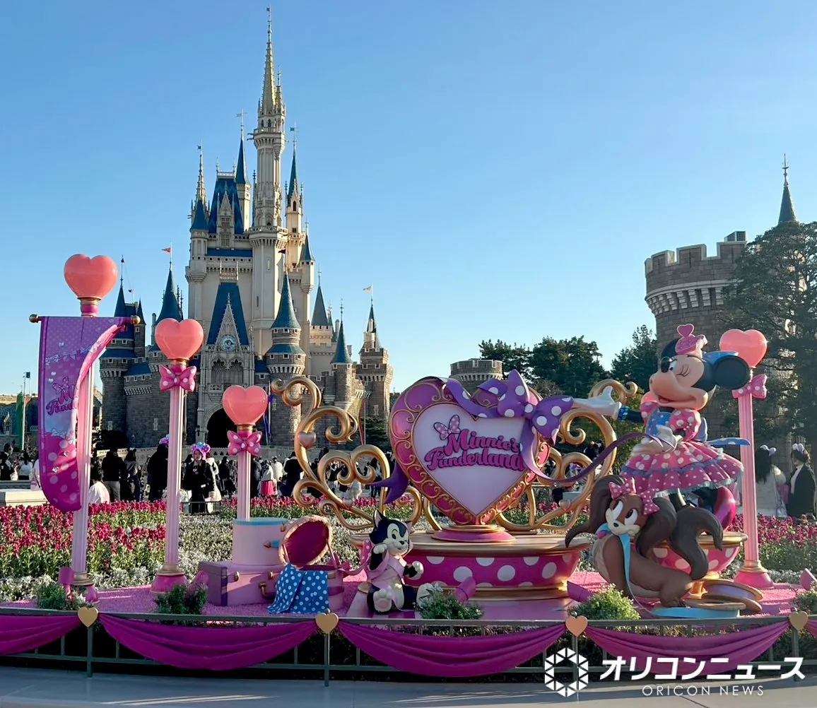 TDL『ミニー×パルパル』スタート！ ミニーの世界に染まる特別な48日間　シンデレラ城のプロジェクションマッピングも