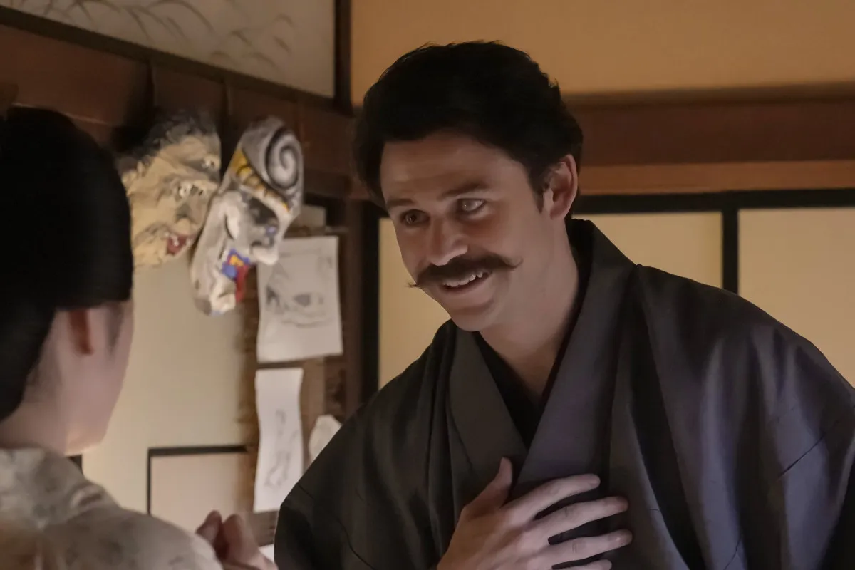 『ばけばけ』パーティーの様子が新聞で連載され…　第77回場面カット