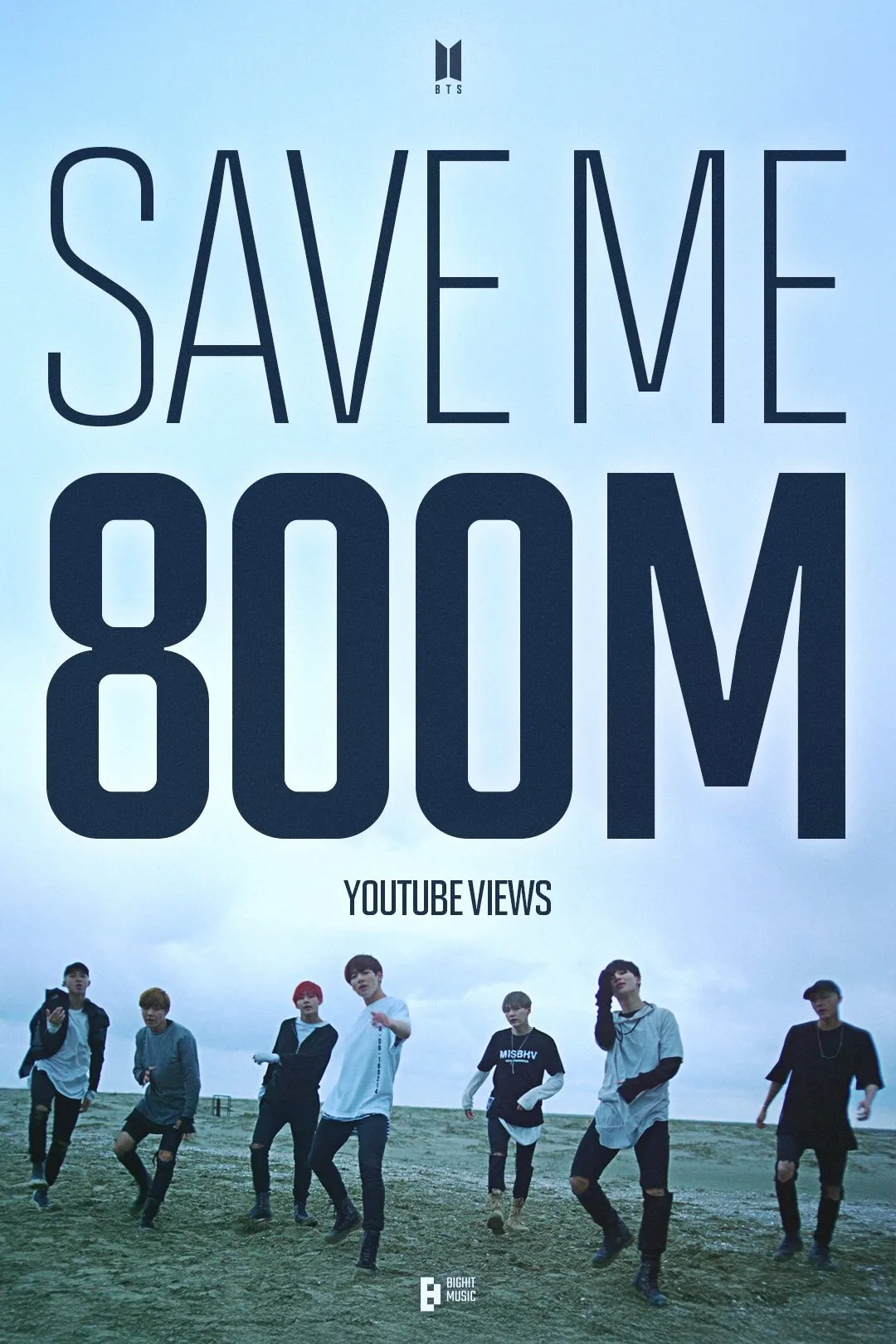 BTS「Save ME」MV、YouTubeで累積再生数8億回突破　自身通算10作目　2016年リリース『花様年華 Young Forever』収録曲