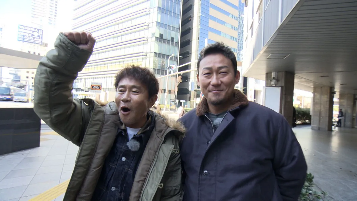 浜田雅功、“8年ぶりの再会”中田翔と2ショット　場所は大阪駅前ビル