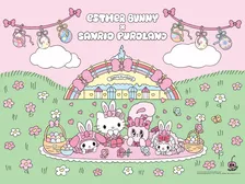 サンリオピューロランドにエスターバニーが初登場　キティ＆マイメロたちが“春のパーティ”