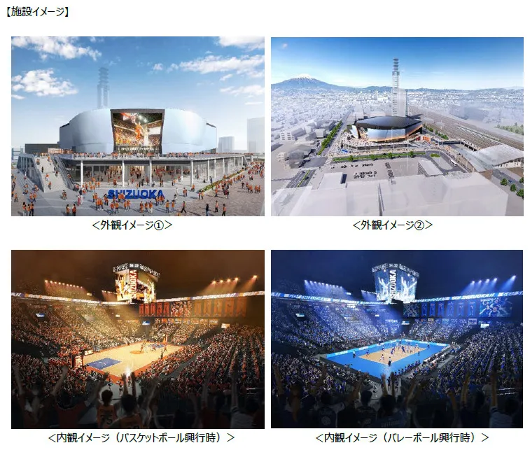 静岡市の新アリーナ、NTTドコモなど運営へ　富士山ビューを最大限に活用