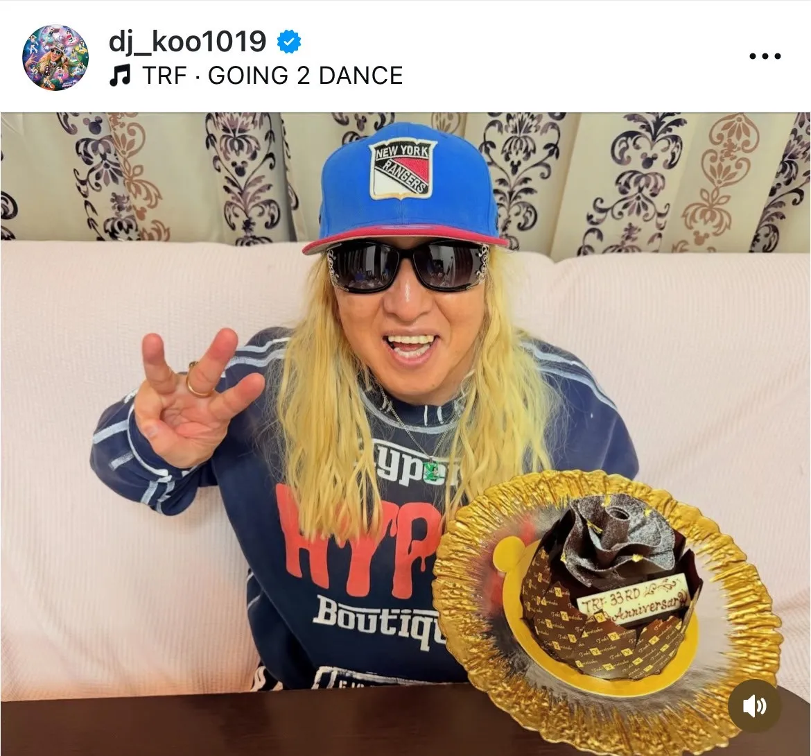 DJ KOO、若かりし頃の写真でTRF33周年を報告「これからも健KOO第一で」　当時のドレッドヘアは「1ヶ月20万」