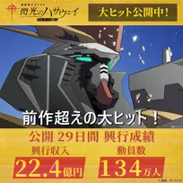 ガンダム新作映画、興収22.4億円突破！公開29日で前作超え　『機動戦士ガンダム 閃光のハサウェイ キルケーの魔女』